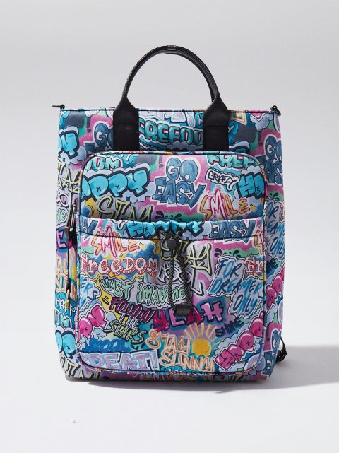 Batohy Parfois 15" Neoprene Printed Damske Modre | SK-LI4971038