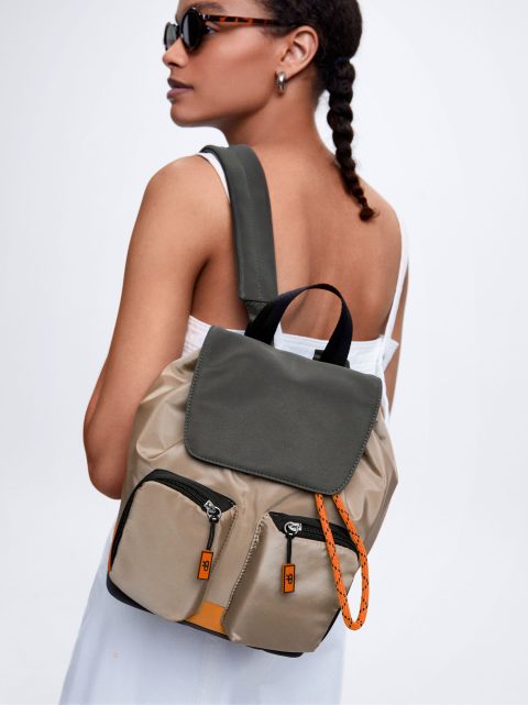 Batohy Parfois Colour Block Nylon Damske Hnede | SK-DK0945837