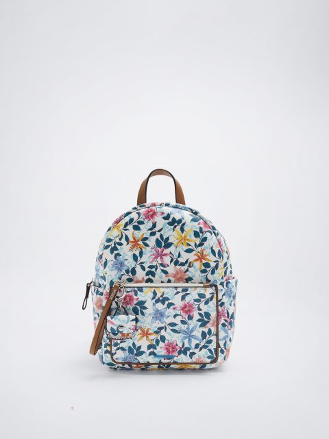 Batohy Parfois Floral Print Damske Ruzove | SK-QW1793028