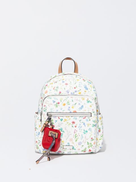 Batohy Parfois Floral Print Damske Červené | SK-GV8349120