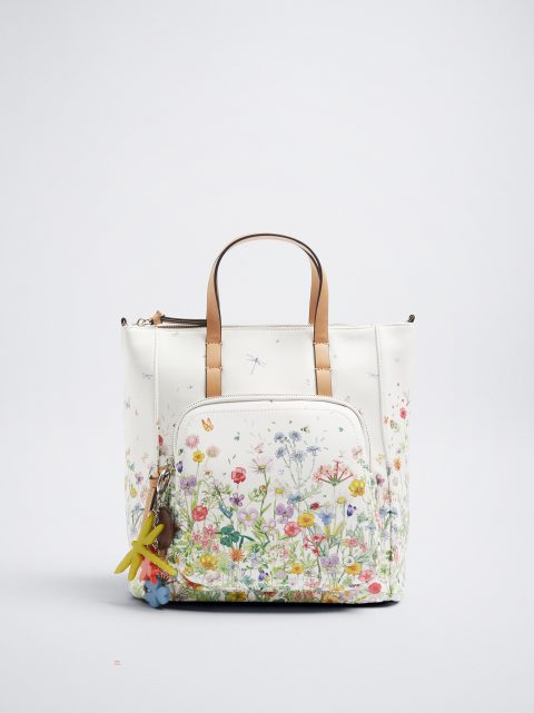 Batohy Parfois Floral-Print Damske Žlté | SK-BP8263591