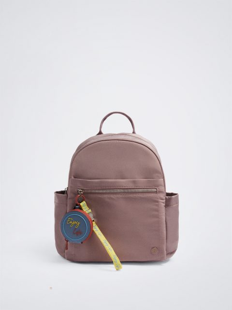 Batohy Parfois Nylon With Pendant Damske Nachový | SK-IA1079685