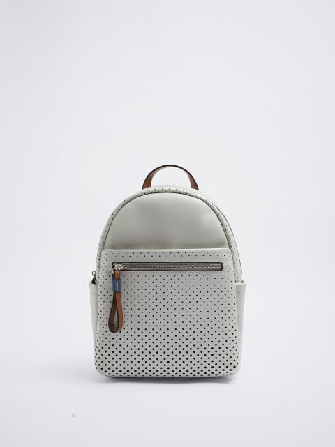 Batohy Parfois Perforated Detail Damske Biele | SK-FM6147083