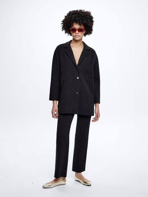 Blejzre Parfois Knit Damske Čierne | SK-BD6709532