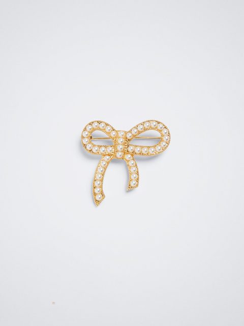 Brošne Parfois Brooch With Pearls Damske Biele | SK-XC4259106