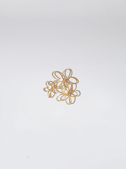 Brošne Parfois Flower Damske Béžové | SK-IJ3794625