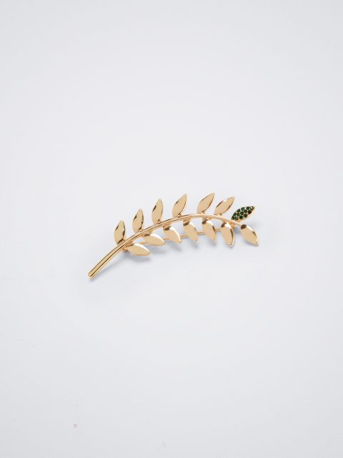 Brošne Parfois Leaf Damske Zlate | SK-LD9634501