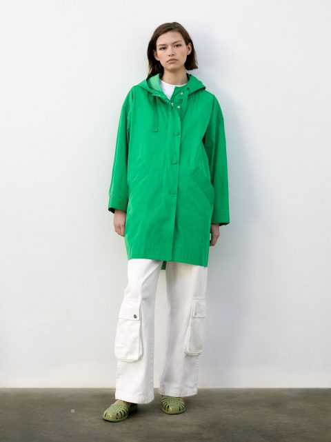 Bundy Parfois Parka With Pockets And Hood Damske Zelene | SK-FO5103968