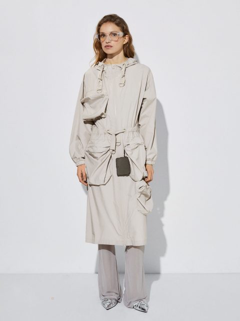 Bundy Parfois Parka With Pockets And Hood Damske Siva | SK-LM1428096