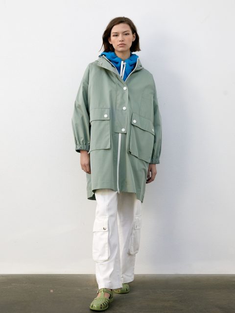 Bundy Parfois Parka With Pockets And Hood Damske Zelene | SK-UX2649538