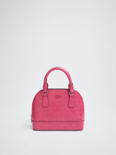Crossbody Kabelka Parfois Animal Embossed Damske Ruzove | SK-DP1453807
