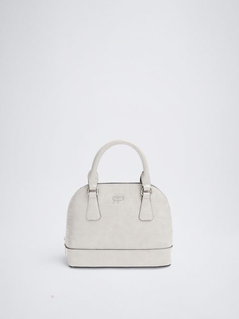 Crossbody Kabelka Parfois Animal Embossed Damske Biele | SK-FH6182749