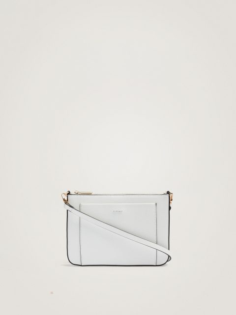 Crossbody Kabelka Parfois Crossbody Bag With Outer Pocket Damske Biele | SK-CG7654802