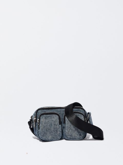 Crossbody Kabelka Parfois Denim Damske Modre | SK-GS8425061