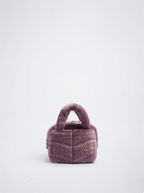 Crossbody Kabelka Parfois Faux Fur Damske Nachový | SK-DY3718594