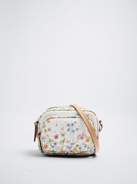 Crossbody Kabelka Parfois Floral Print Damske Žlté | SK-AG3471680