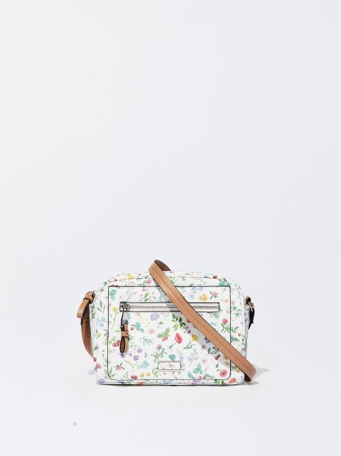 Crossbody Kabelka Parfois Floral Print Damske Červené | SK-YO3197650