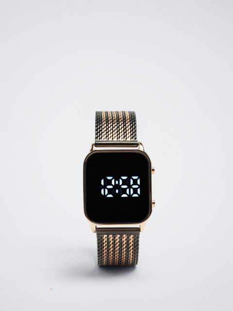 Digitálne Hodinky Parfois Digitálny Stainless Steel Damske Čierne | SK-UE8413567