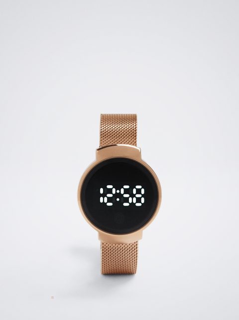 Digitálne Hodinky Parfois Digitálny Stainless Steel Damske Ruzove Zlate | SK-ZE0753416