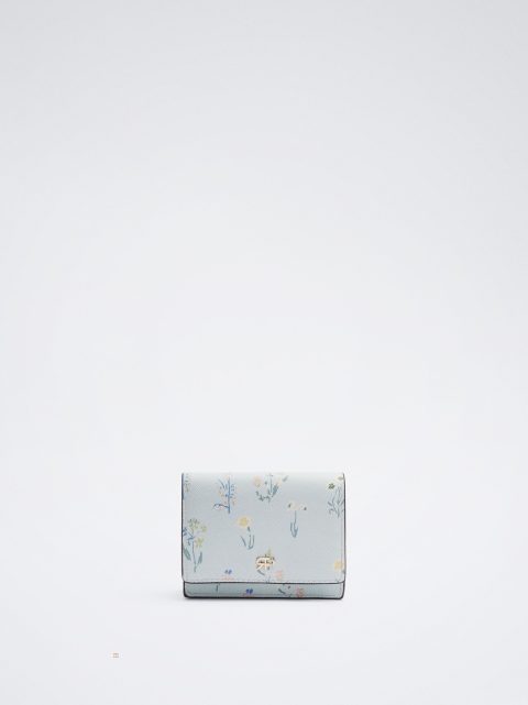 Držiteľ Karty Parfois Floral Print Damske Modre | SK-RV7329540