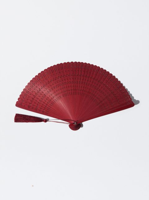 Fans Parfois Bamboo Perforated Damske Bordove | SK-QK6508932
