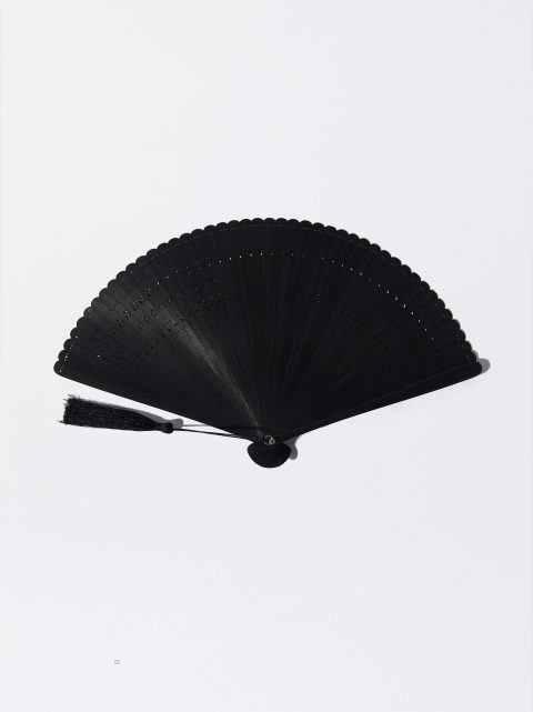 Fans Parfois Bamboo Perforated Damske Čierne | SK-YL1269470