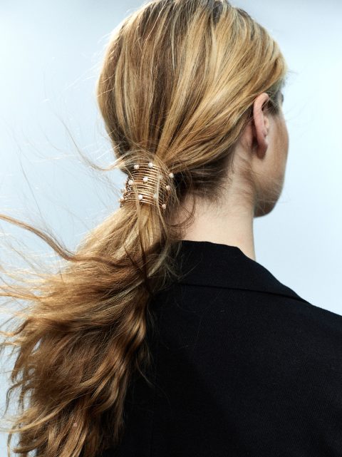 Gumičky Do Vlasov Parfois Hair Elastic With Freshwater Pearls Damske Biele | SK-SL7403652