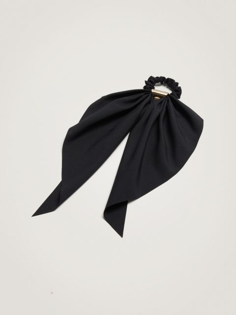 Gumičky Do Vlasov Parfois Scrunchie With A Bow Damske Čierne | SK-YE9178420
