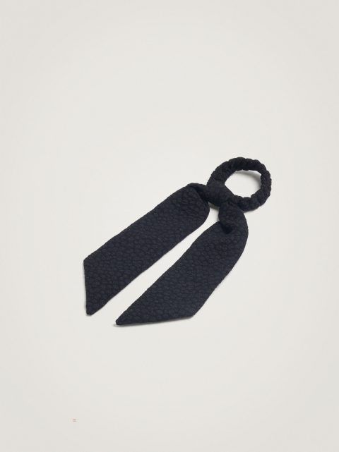 Gumičky Do Vlasov Parfois Scrunchie With A Bow Damske Čierne | SK-ZJ5610837