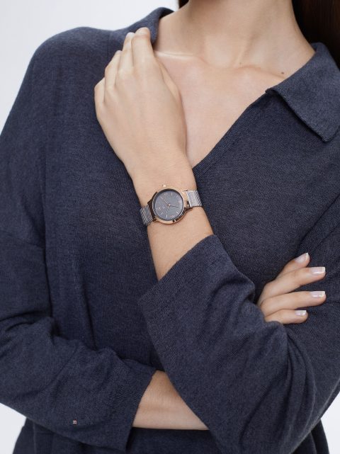 Hodinky Ružové Zlato Parfois Stainless Steel With Contrast Case Damske Strieborne | SK-GN6108425