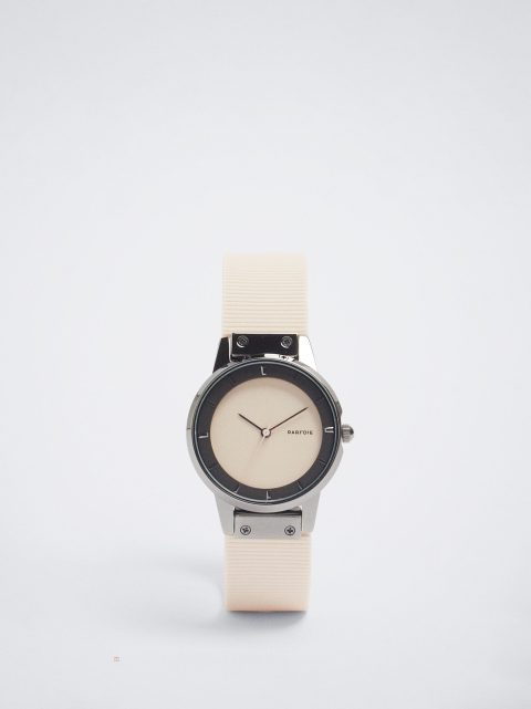 Hodinky Ružové Zlato Parfois Watch With Silikón Remienkove Damske Ruzove | SK-AC5724938