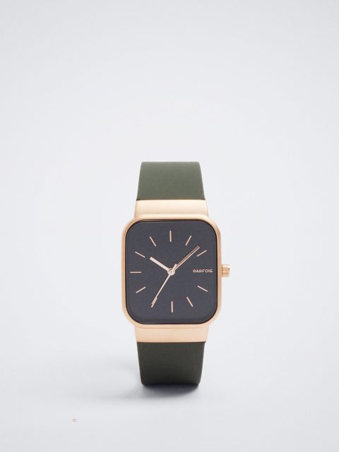 Hodinky Ružové Zlato Parfois Watch With Silikón Remienkove Damske Hnedožltý | SK-FP0485367