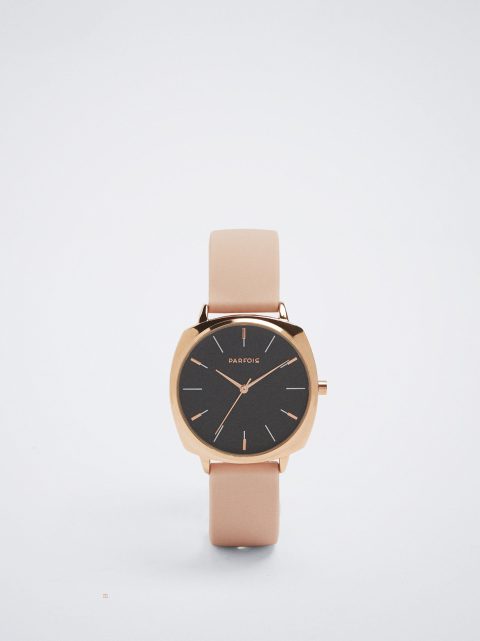 Hodinky Ružové Zlato Parfois Watch With Silikón Remienkove Damske Ruzove | SK-JA9276130