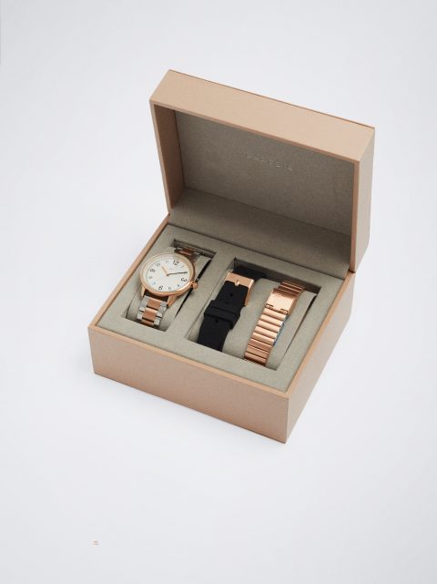 Hodinky Ružové Zlato Parfois Watch With Interchangeable Straps Damske Ruzove Zlate | SK-KJ8605394