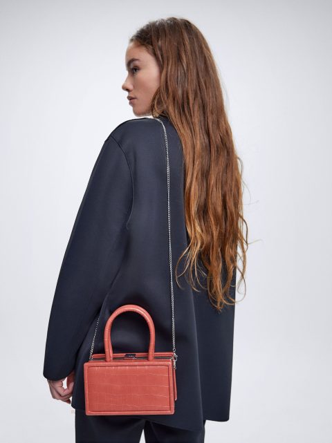 Kabelky Parfois Animal Embossed Party Damske Ruzove | SK-YG1450862