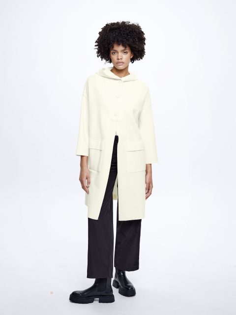 Kabáty Parfois S Kapucňou Knit Damske Béžové | SK-OG5480763