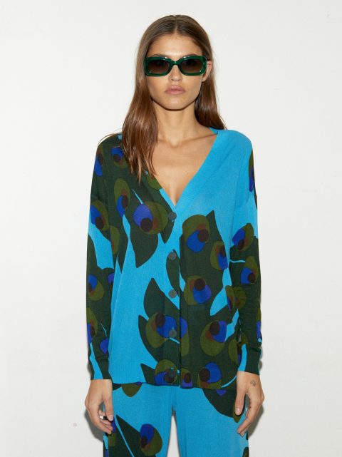 Kardigán Parfois Jacquard Knit Damske Viacfarebný | SK-PN4687351
