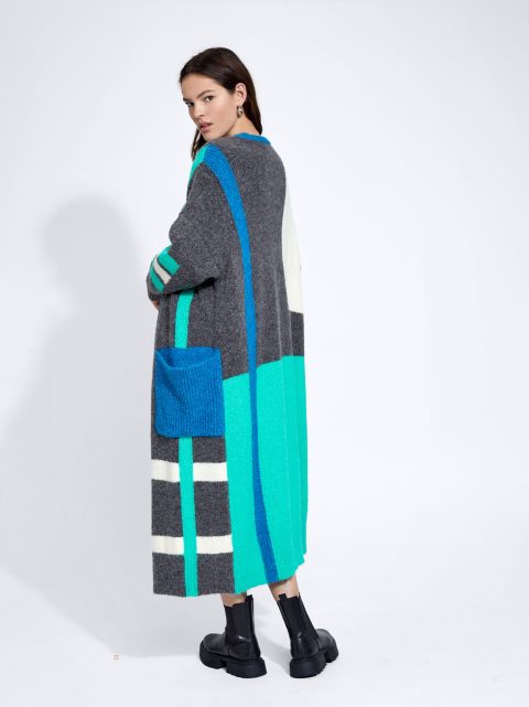 Kardigán Parfois Long Knit Damske Viacfarebný | SK-JT5921043