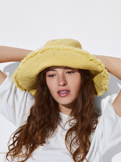 Klobuky Parfois Denim Bucket Damske Žlté | SK-UN6319705