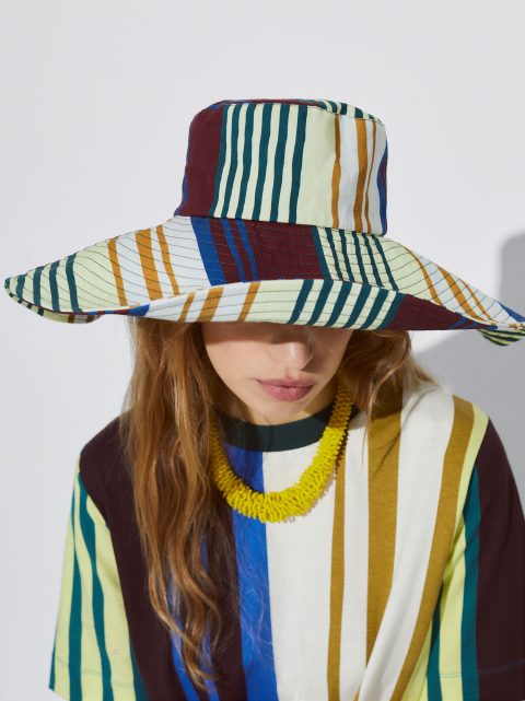 Klobuky Parfois Pruhované Bucket Damske Viacfarebný | SK-CU8409765