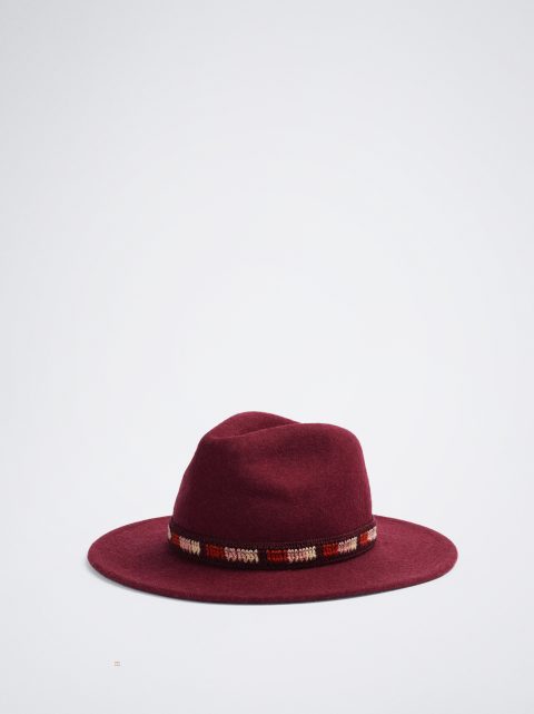 Klobuky Parfois Woollen Damske Bordove | SK-XP8973406