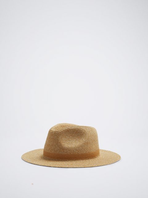 Klobuky Parfois Woven Damske Hnede | SK-GD4359218