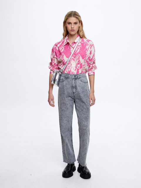 Kosele Parfois Bavlnene Printed Damske Ruzove | SK-QH3629754