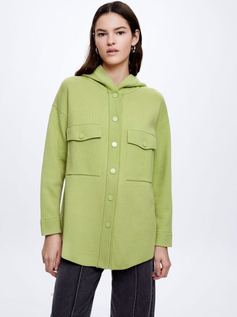 Kosele Parfois Knit Overshirt With Pockets Damske Žlté | SK-KE8257346