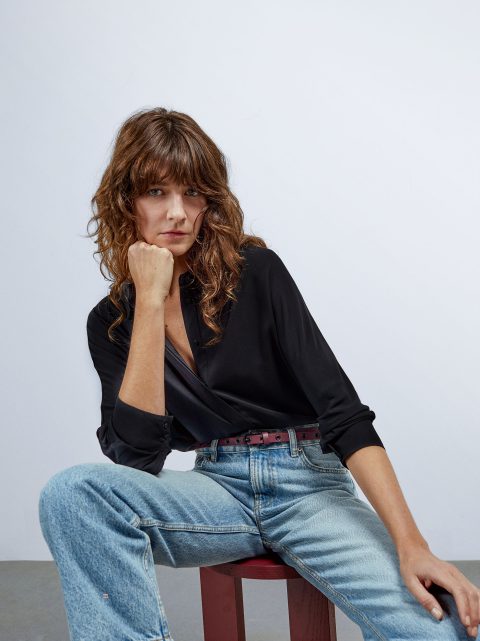 Kosele Parfois Long-Sleeve Damske Čierne | SK-PX3904512