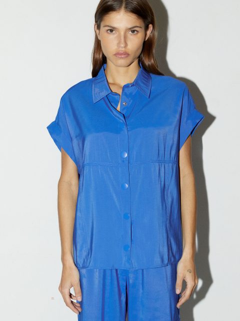 Kosele Parfois Modal Kratke-Sleeved Damske Modre | SK-FV1849652