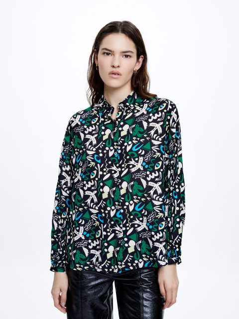 Kosele Parfois Modal Printed Damske Modre | SK-YG4260873