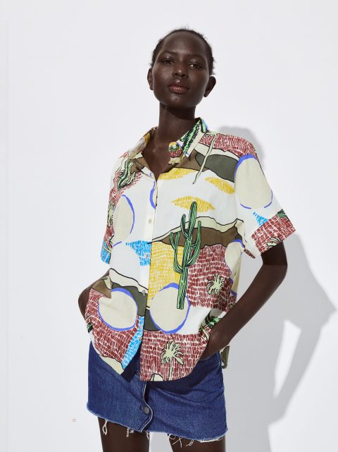 Kosele Parfois Organic Bavlnene Printed Damske Viacfarebný | SK-VF2107354