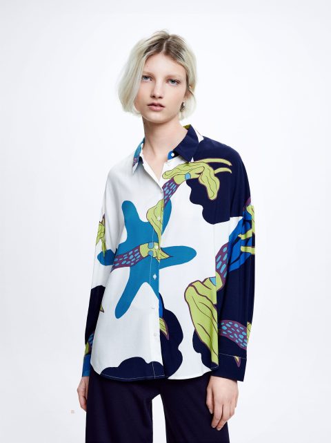Kosele Parfois Printed Loose-Fitting Damske Viacfarebný | SK-OU3621948