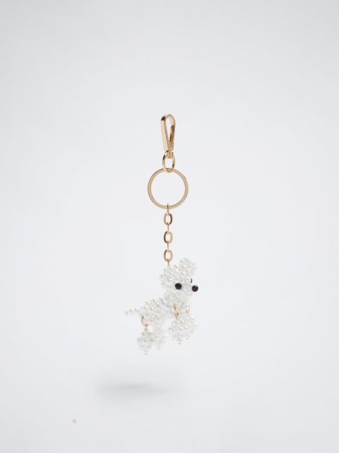 Kľúčenka Parfois Dog Key Chain Damske Biele | SK-AZ3846102